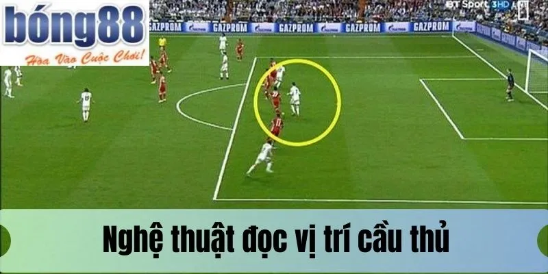 Nghệ thuật đọc vị trí cầu thủ